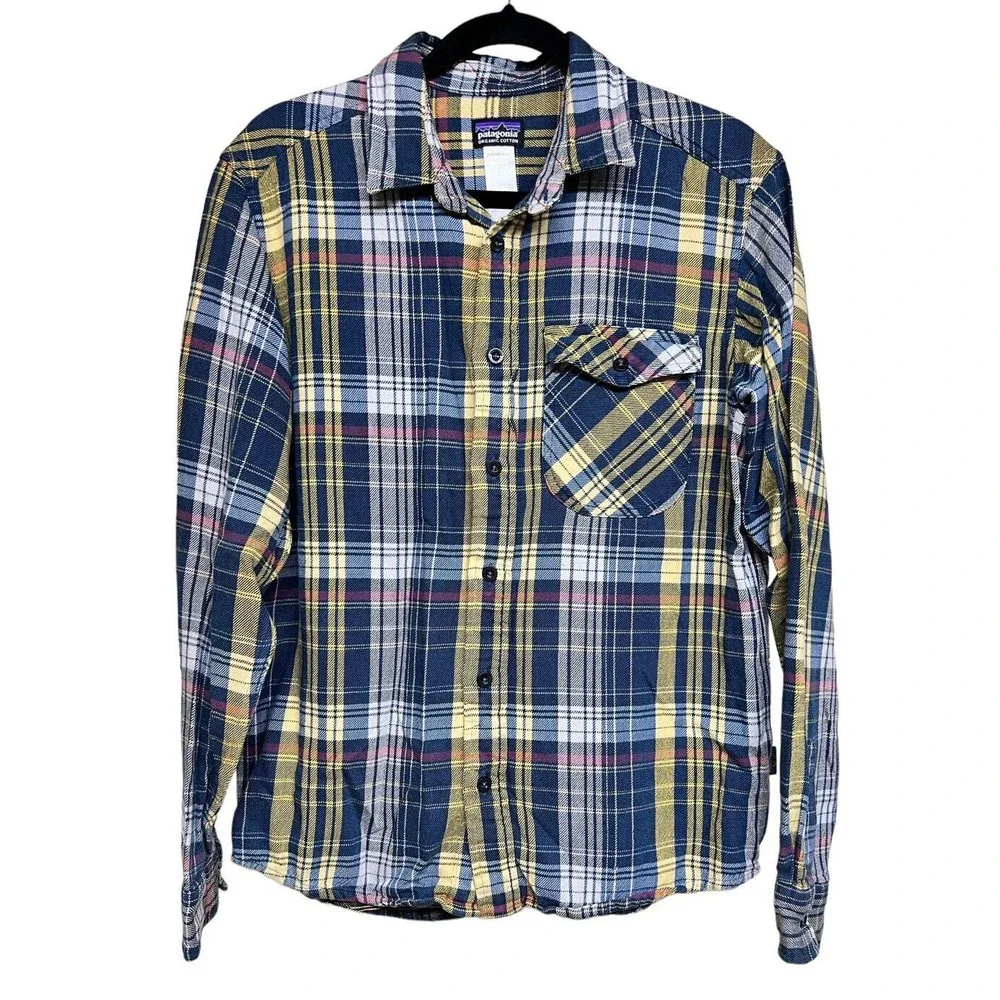 Patagonia Organic Cotton Plaid Flannel‎ Men’s Size Medium